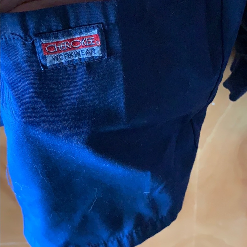 Navy scrub jacket - Picture 2 of 5